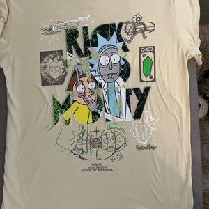 Cartoon Network Rick and Morty Beige Tee